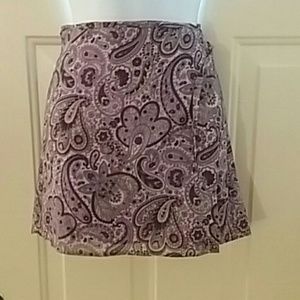 Paisley Print Skirt